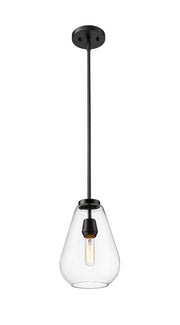 Ayra 1 Light 8" Pendant in Matte Black