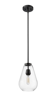 Ayra 1 Light 8" Pendant in Matte Black