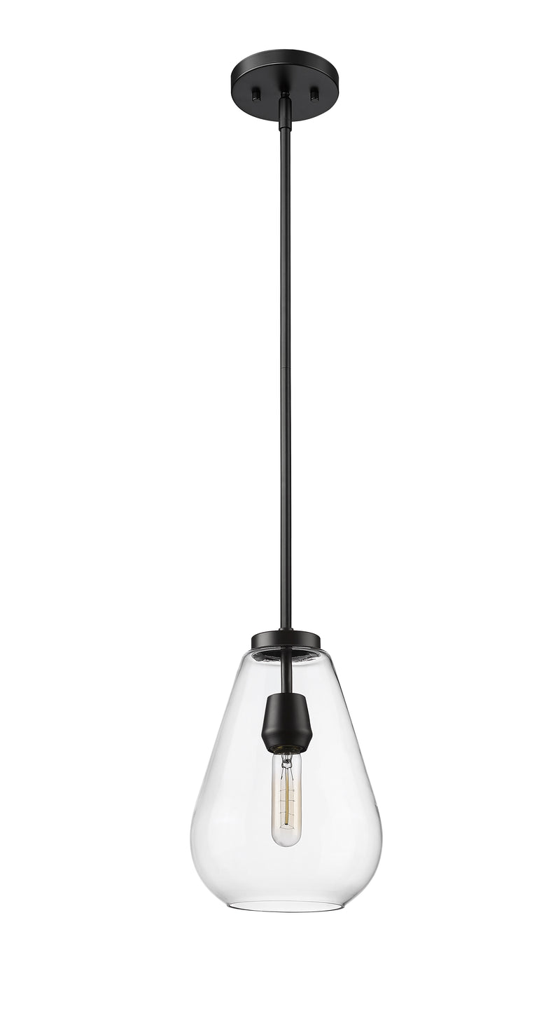 Ayra 1 Light 8" Pendant in Matte Black