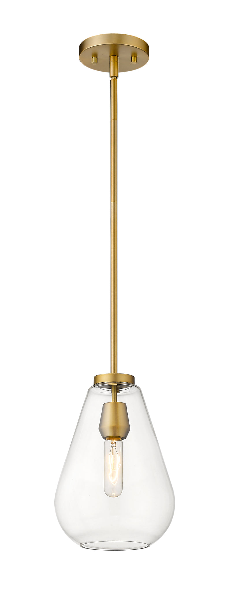 Ayra 1 Light 8" Pendant in Olde Brass