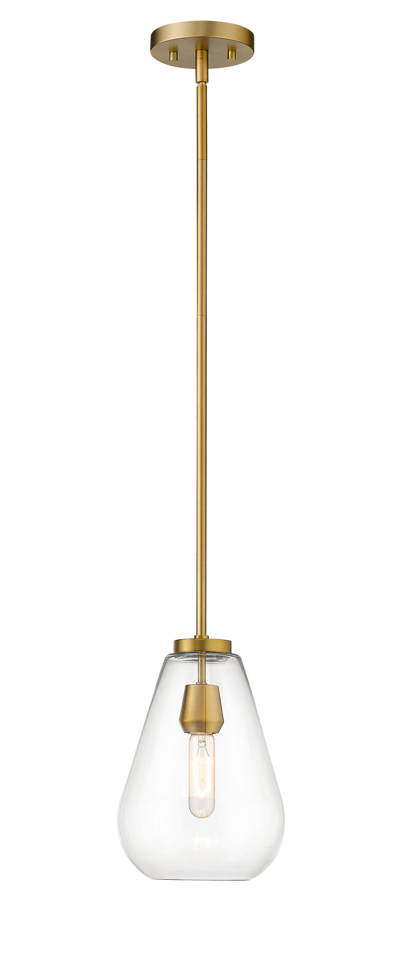Ayra 1 Light 8" Pendant in Olde Brass