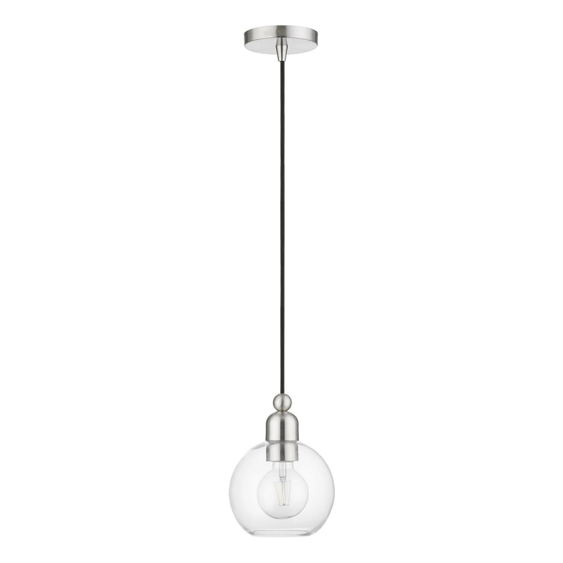 Downtown Sphere Mini Pendant in Brushed Nickel
