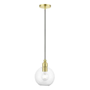 Downtown Sphere Pendant in Satin Brass
