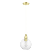 Downtown Sphere Pendant in Satin Brass
