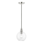 Downtown Sphere Pendant in Brushed Nickel