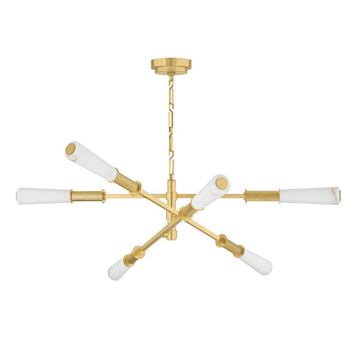 Dashiell 6-Light 48" Chandelier in Vintage Polished Brass