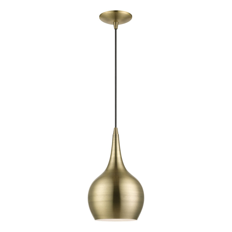 Andes Mini Pendant in Antique Brass