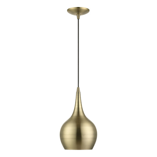 Andes Mini Pendant in Antique Brass