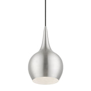Andes Mini Pendant in Brushed Nickel with Polished Chrome Accents