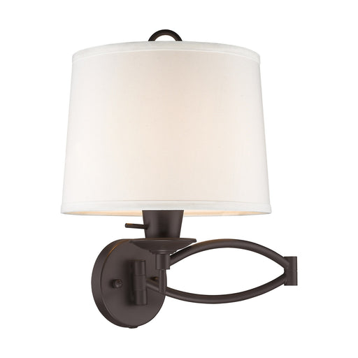 Swing Arm Wall Lamp with 25" Reach in Bronze