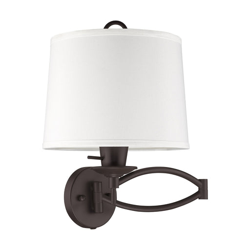 Swing Arm Wall Lamp with 25" Reach in Bronze