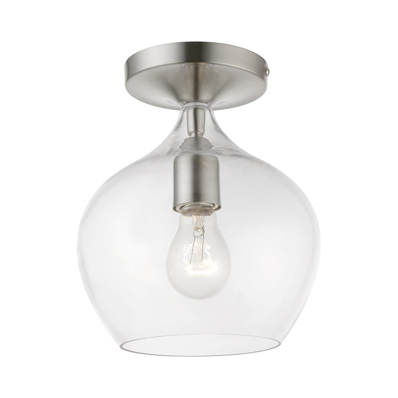Aldrich Semi-Flush Mount in Brushed Nickel
