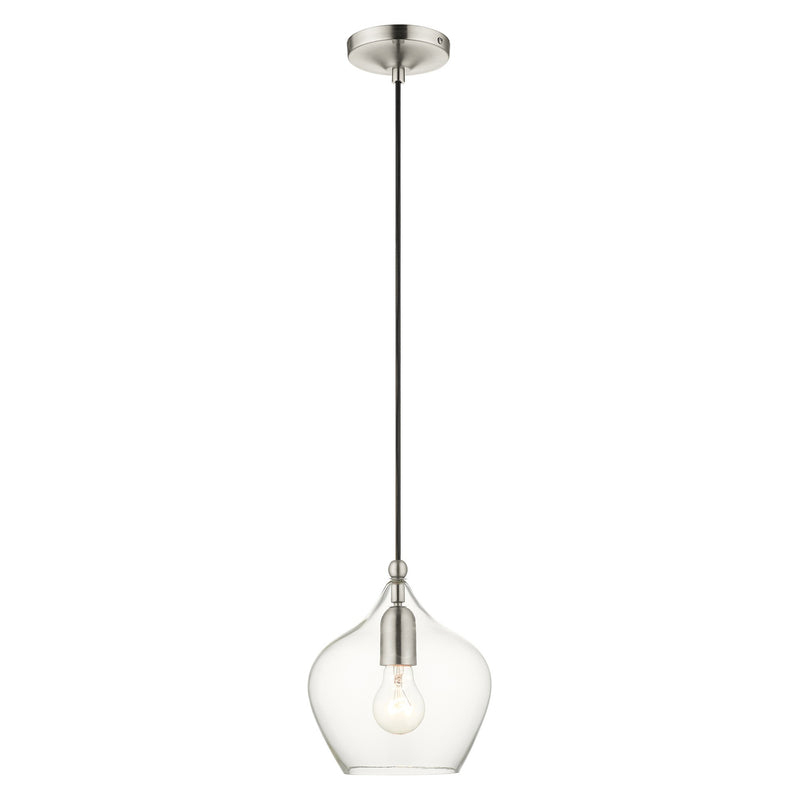 Aldrich 8" Pendant in Brushed Nickel