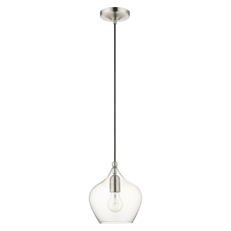 Aldrich 8" Pendant in Brushed Nickel