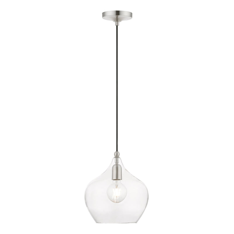 Aldrich 9.75" Pendant in Brushed Nickel
