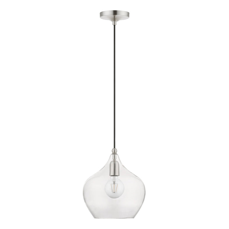Aldrich 9.75" Pendant in Brushed Nickel