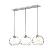 Chloe 3 Light 36" Linear Pendant in Brushed Nickel
