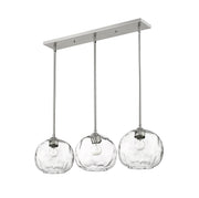 Chloe 3 Light 36" Linear Pendant in Brushed Nickel