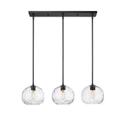 Chloe 3 Light 36" Linear Pendant in Matte Black
