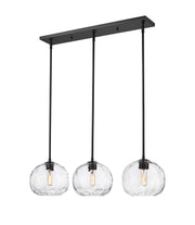 Chloe 3 Light 36" Linear Pendant in Matte Black