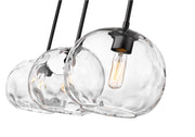 Chloe 3 Light 36" Linear Pendant in Matte Black