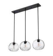 Chloe 3 Light 36" Linear Pendant in Matte Black