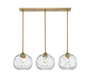 Chloe 3 Light 36" Linear Pendant in Olde Brass