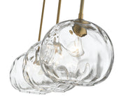 Chloe 3 Light 36" Linear Pendant in Olde Brass