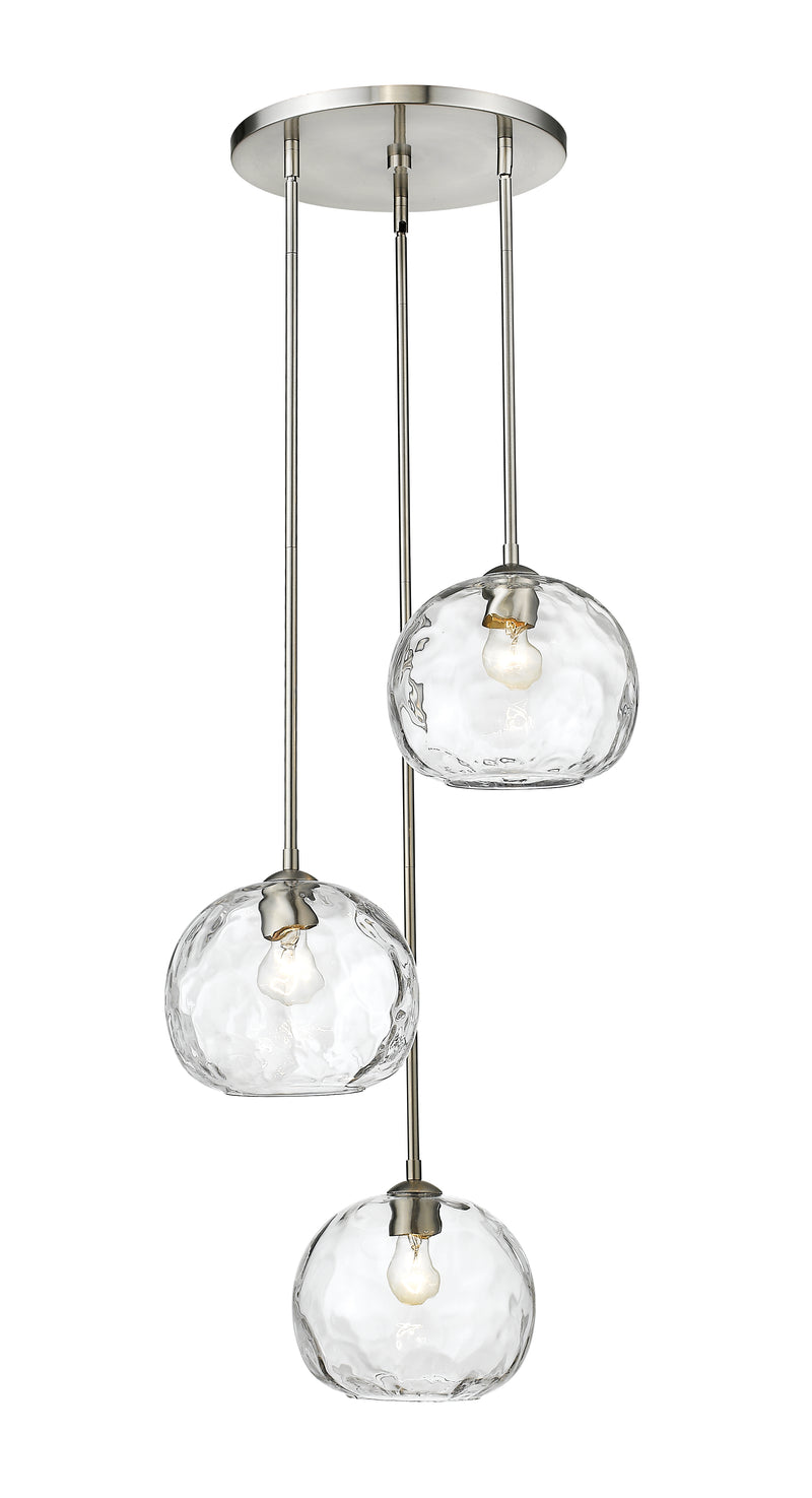 Chloe 3 Light 20" Pendant in Brushed Nickel