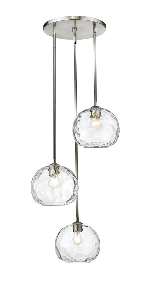 Chloe 3 Light 20" Pendant in Brushed Nickel