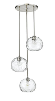 Chloe 3 Light 20" Pendant in Brushed Nickel