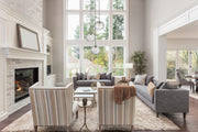 Chloe 3 Light 20" Pendant in Brushed Nickel in a room setting
