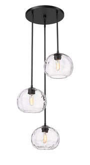 Chloe 3 Light 20" Pendant in Matte Black