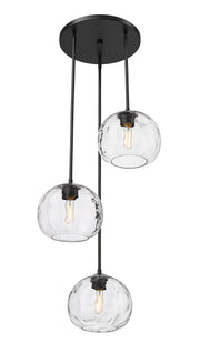 Chloe 3 Light 20" Pendant in Matte Black