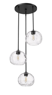 Chloe 3 Light 20" Pendant in Matte Black