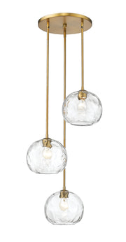 Chloe 3 Light 20" Pendant in Olde Brass