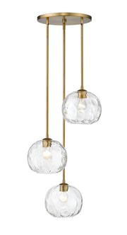Chloe 3 Light 20" Pendant in Olde Brass