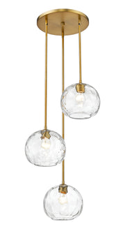 Chloe 3 Light 20" Pendant in Olde Brass