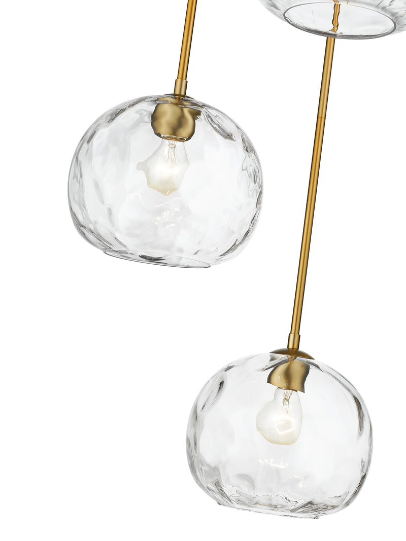 Chloe 3 Light 20" Pendant in Olde Brass