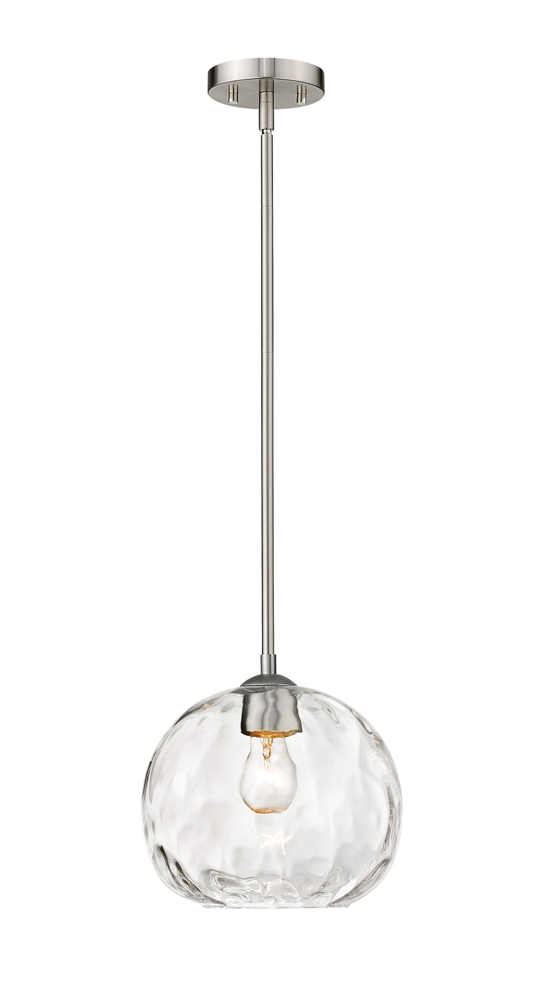 Chloe 1 Light 10" Pendant in Brushed Nickel