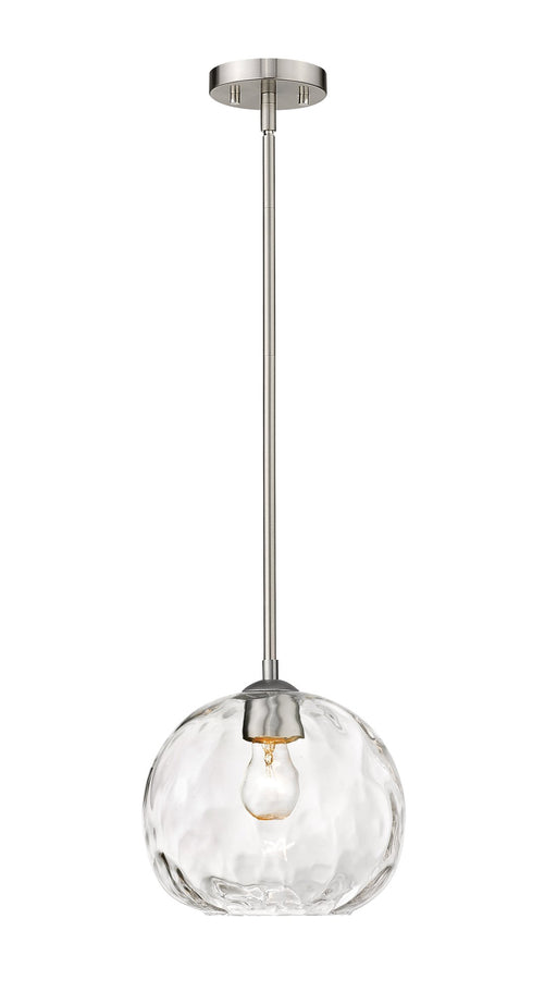Chloe 1 Light 10" Pendant in Brushed Nickel