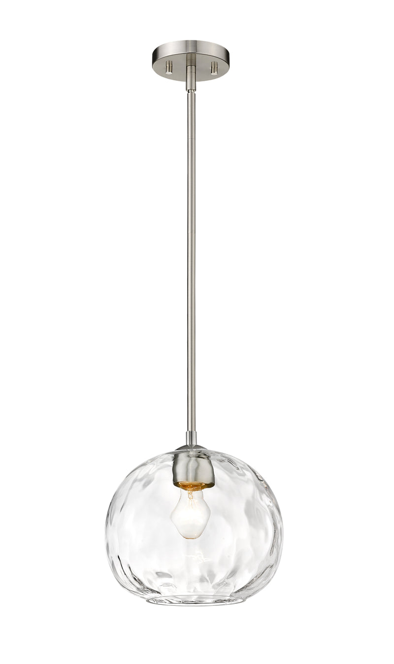 Chloe 1 Light 10" Pendant in Brushed Nickel