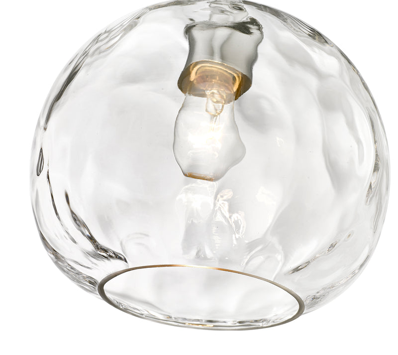 Chloe 1 Light 10" Pendant in Brushed Nickel