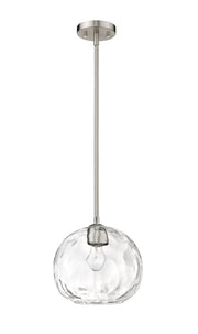 Chloe 1 Light 10" Pendant in Brushed Nickel