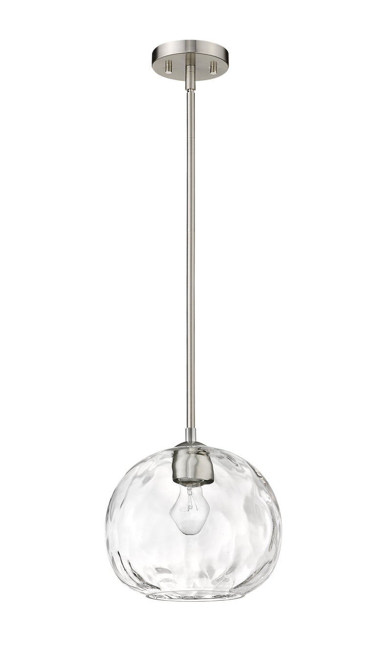 Chloe 1 Light 10" Pendant in Brushed Nickel