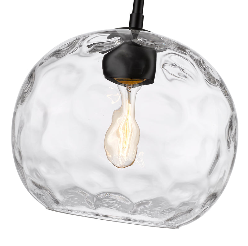 Chloe 1 Light 10" Pendant in Matte Black