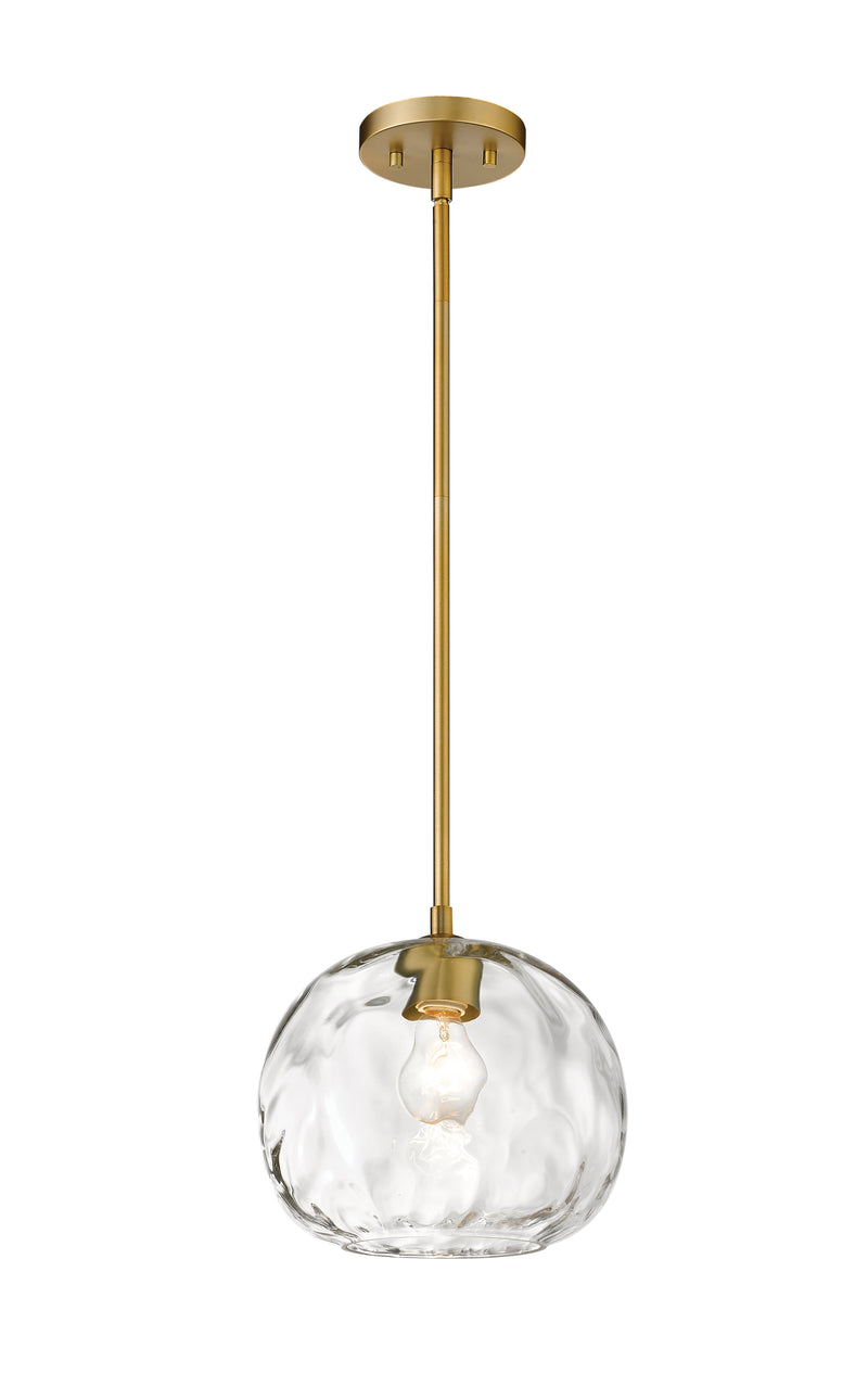 Chloe 1 Light 10" Pendant in Olde Brass
