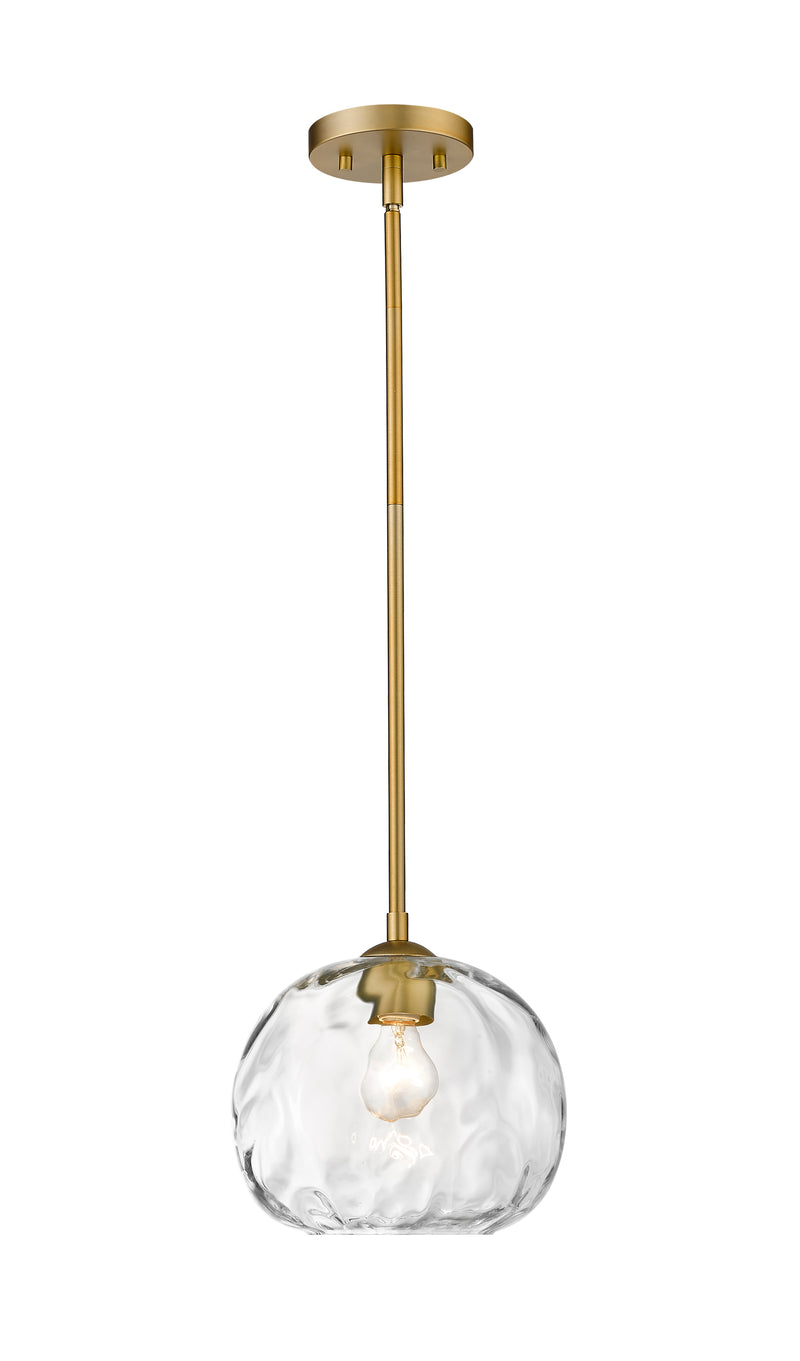 Chloe 1 Light 10" Pendant in Olde Brass