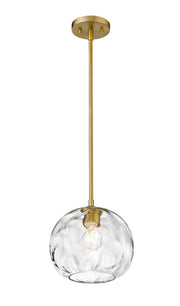 Chloe 1 Light 10" Pendant in Olde Brass