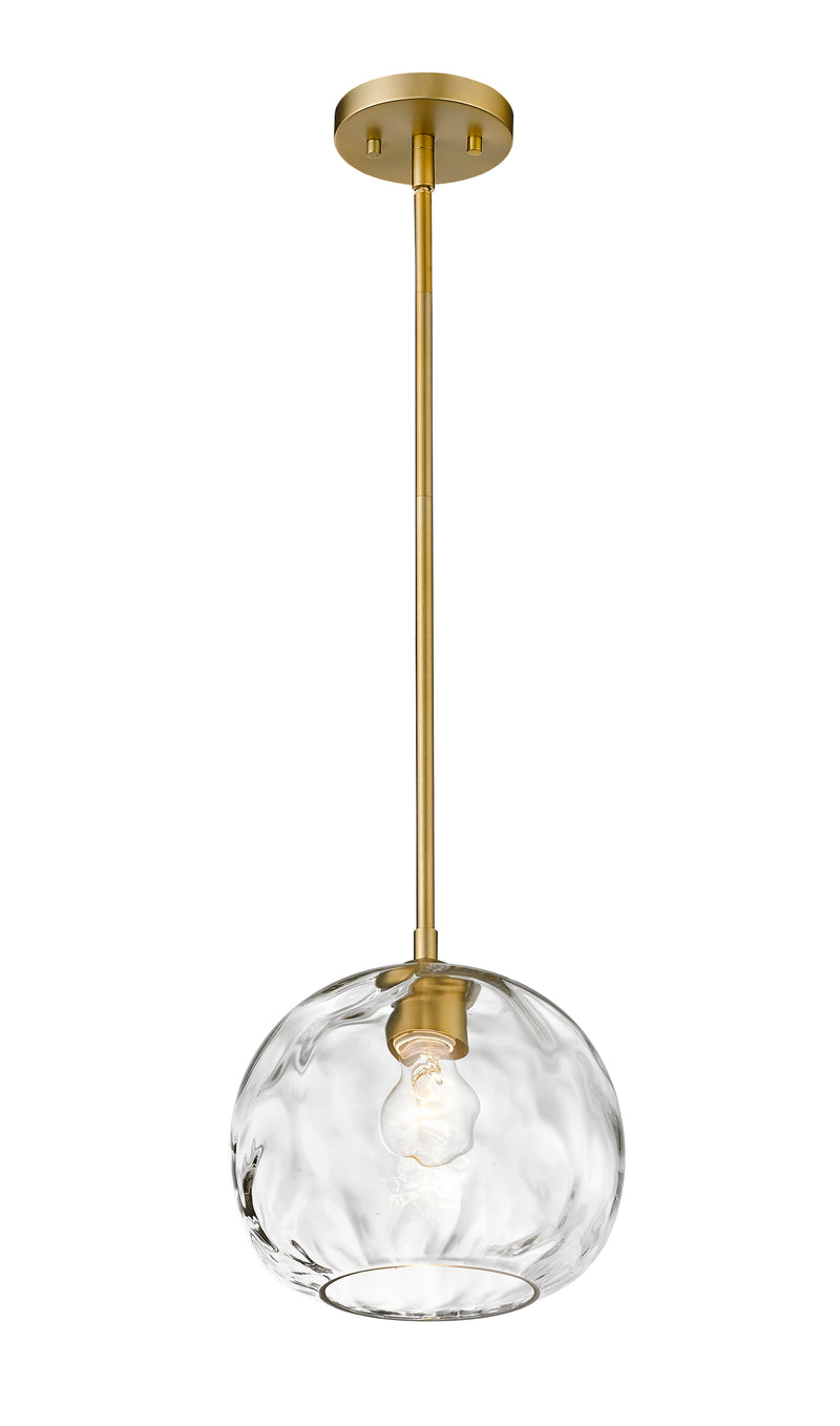 Chloe 1 Light 10" Pendant in Olde Brass